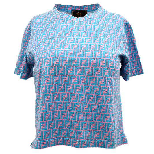 Fendi T-shirt Light Blue #44