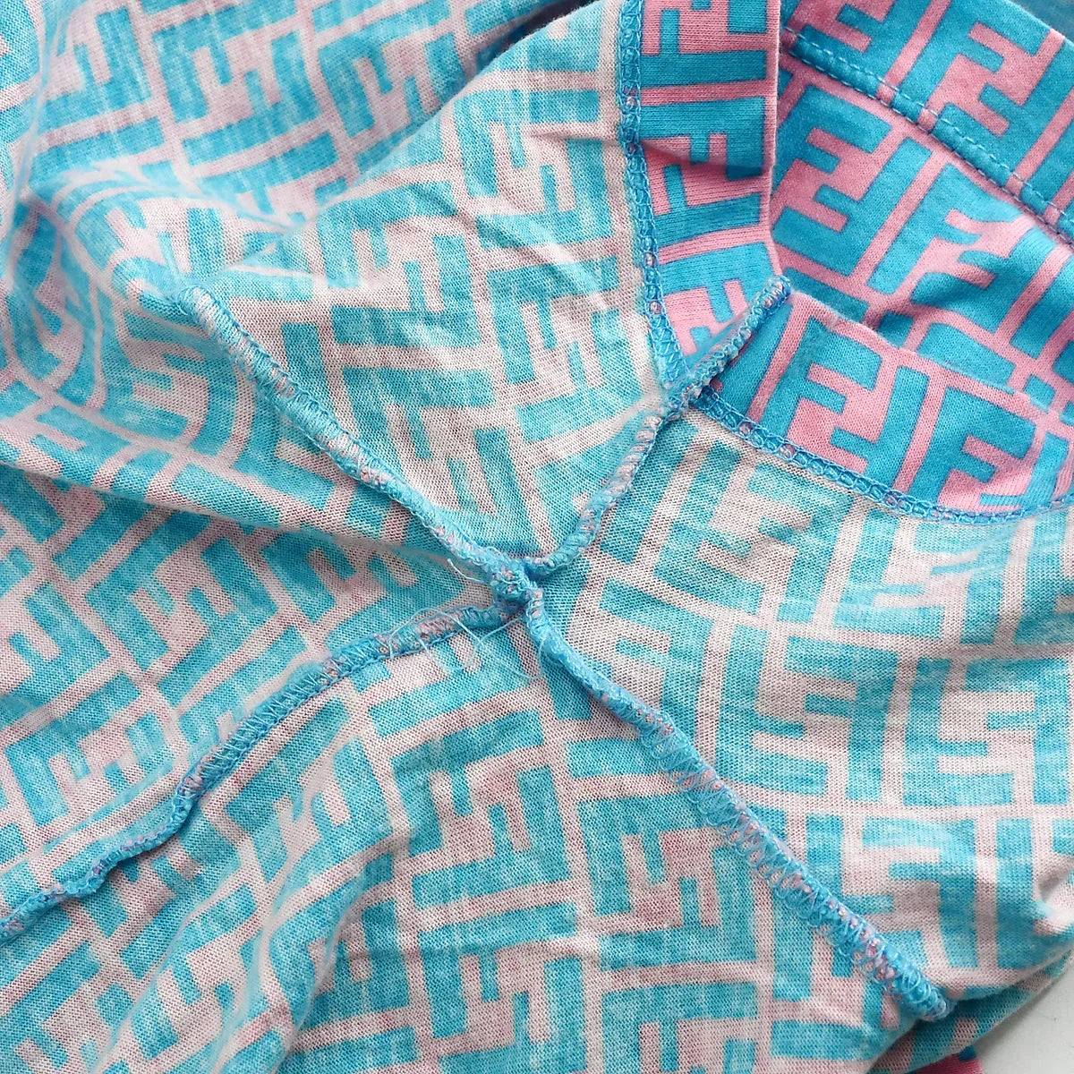 Fendi T-shirt Light Blue #44