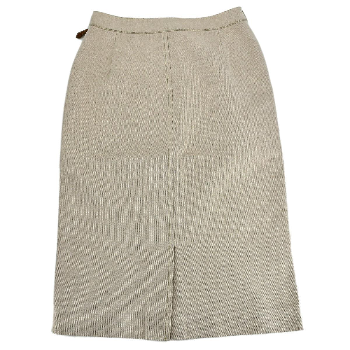 Hermes Skirt Ivory #36