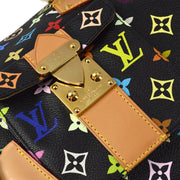 Louis Vuitton 2004 Black Monogram Multicolor Speedy 30 Handbag M92642