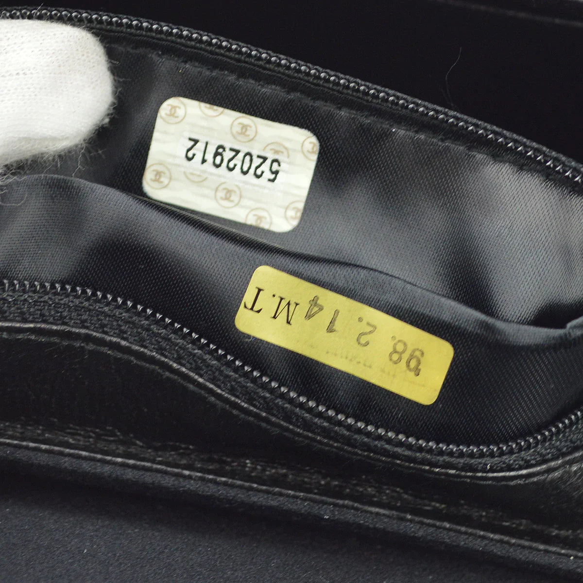 Chanel * 1997-1999 Black Satin Handbag