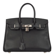 Hermes 2010 Black Epsom Birkin 30 Handbag