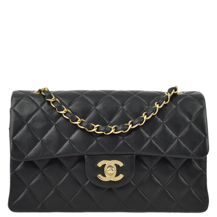 Chanel * 2000-2001 Lambskin Small Classic Double Flap Shoulder Bag