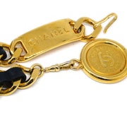 Chanel Medallion Chain Belt Black 94P Small Good