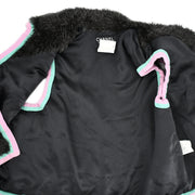 Chanel Fur Vest Jacket Gray 94A #42