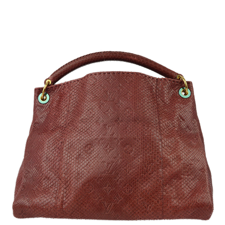 Louis Vuitton *  2012 Red Monogram Exotic Artsy MM Handbag Ｍ93451