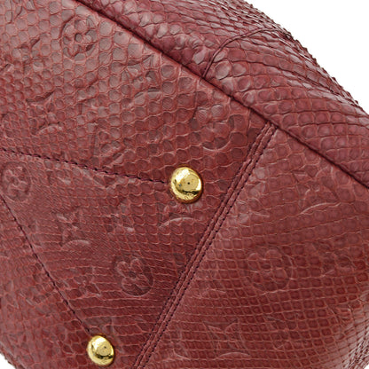 Louis Vuitton *  2012 Red Monogram Exotic Artsy MM Handbag M93451