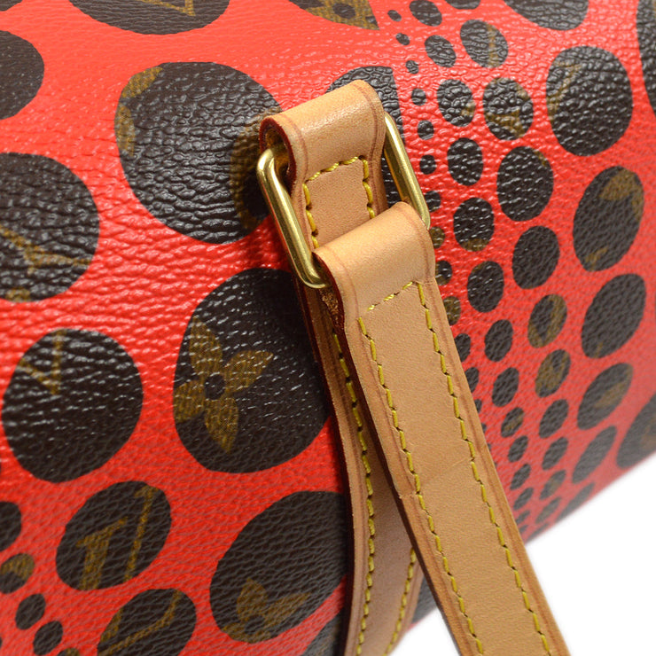 Louis Vuitton 2012 Red Pumpkin dot Papillon Handbag M40689