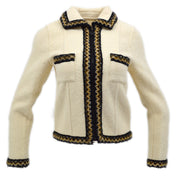 Chanel Sport Line Zip Up Jacket Ivory 06A #38