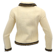 Chanel Sport Line Zip Up Jacket Ivory 96A #38