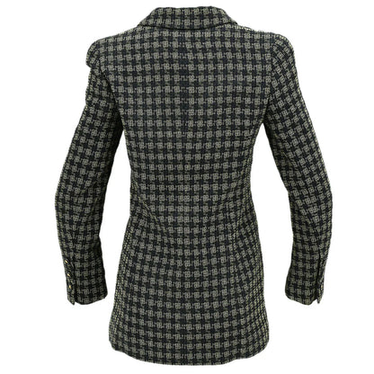 Chanel Checked Jacket Black
