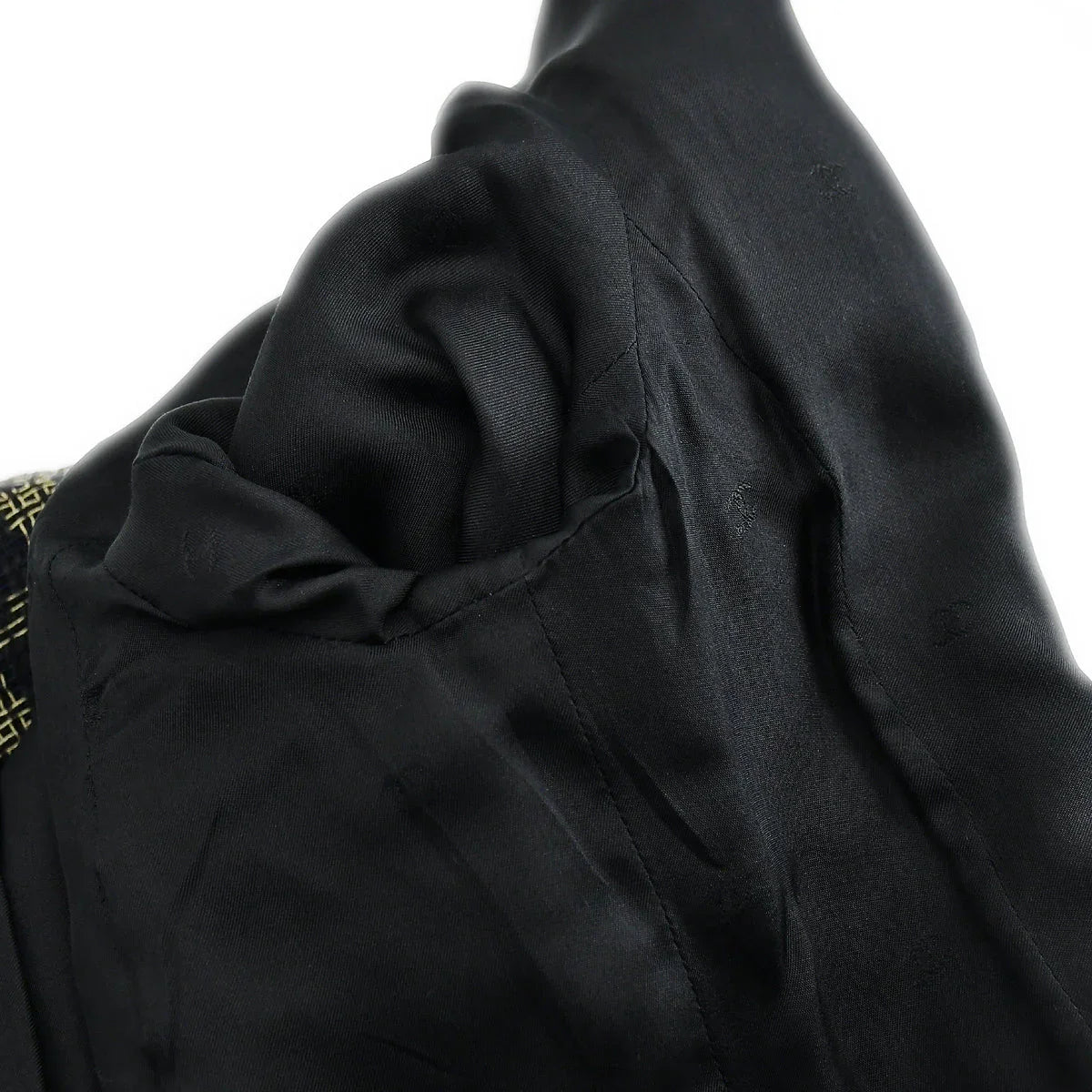 Chanel Checked Jacket Black