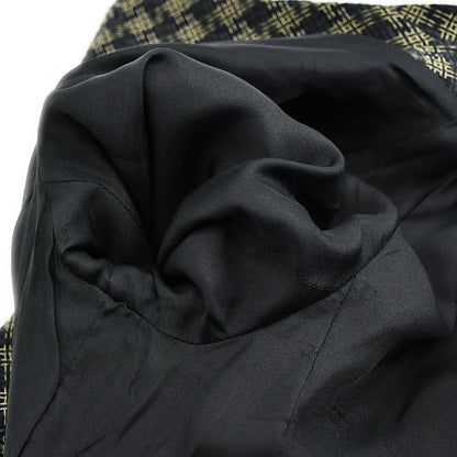 Chanel Checked Jacket Black