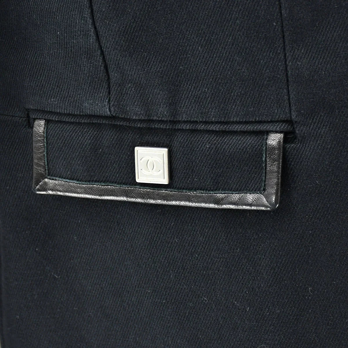 Chanel Sport Line Single Breasted Jacket Black 06P #44
