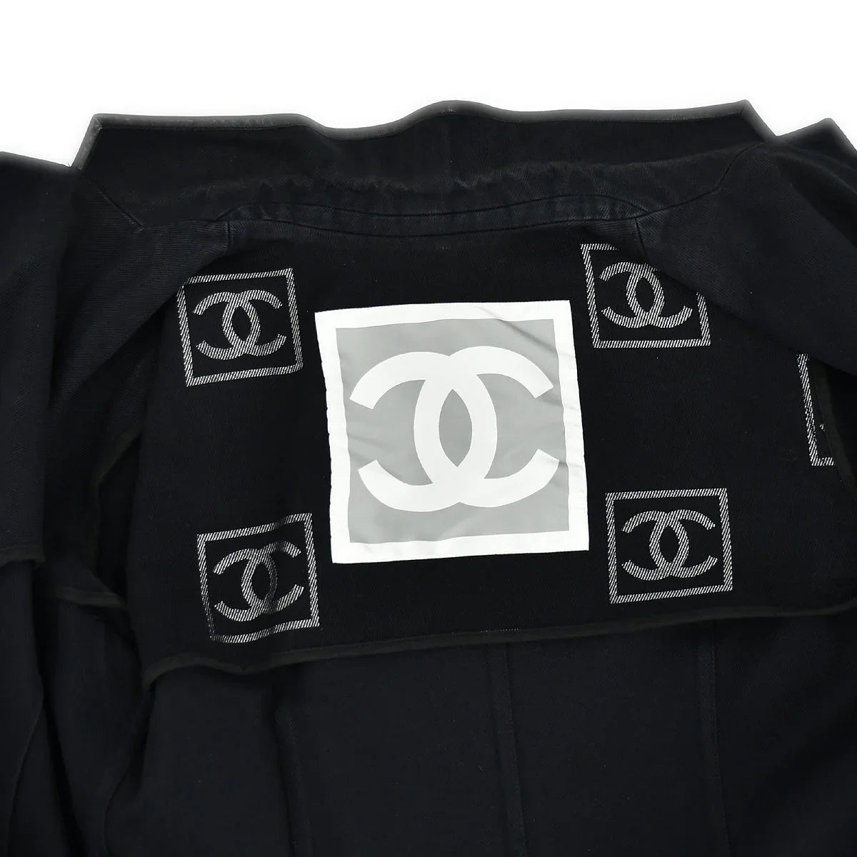 Chanel Sport Line Single Breasted Jacket Black 06P #44