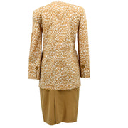 Christian Dior Setup Suit Jacket Skirt Beige #M