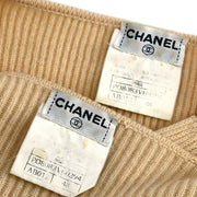 Chanel Ensemble Cardigan Tops Beige 96A #48