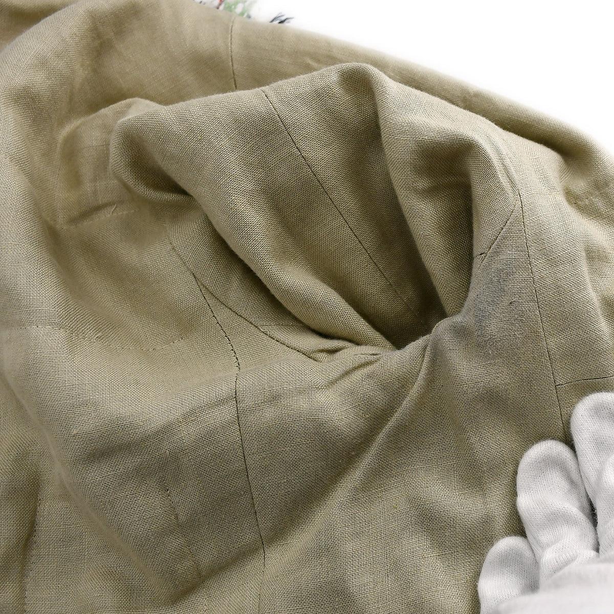Chanel Collarless Striped Jacket Beige 00C #34