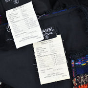Chanel Ensemble Jacket Tops Black 94H #36 #34