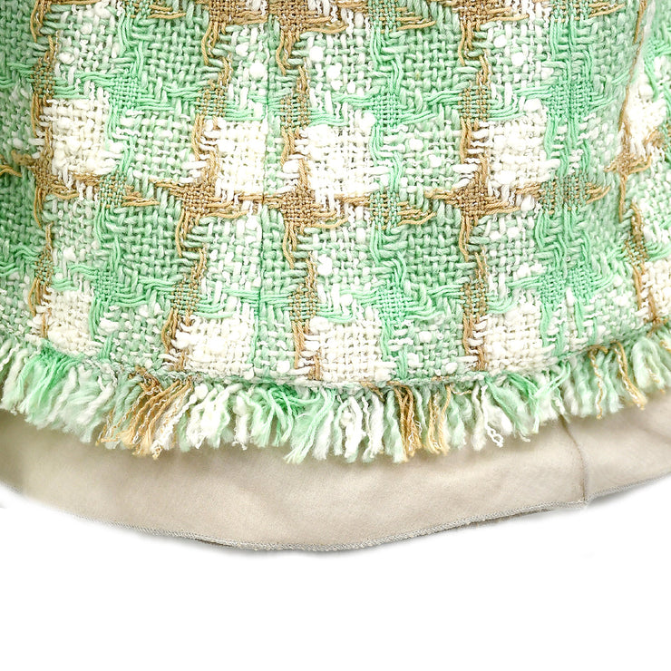 Chanel Collarless Jacket Light Green 04C #38
