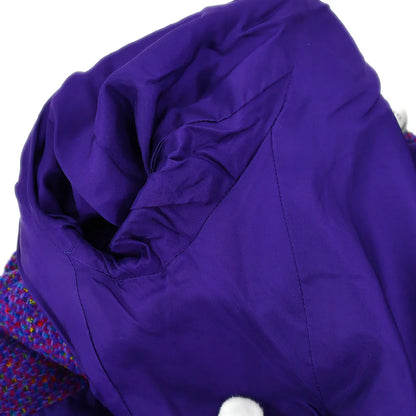 Christian Dior Collarless Jacket Purple #M