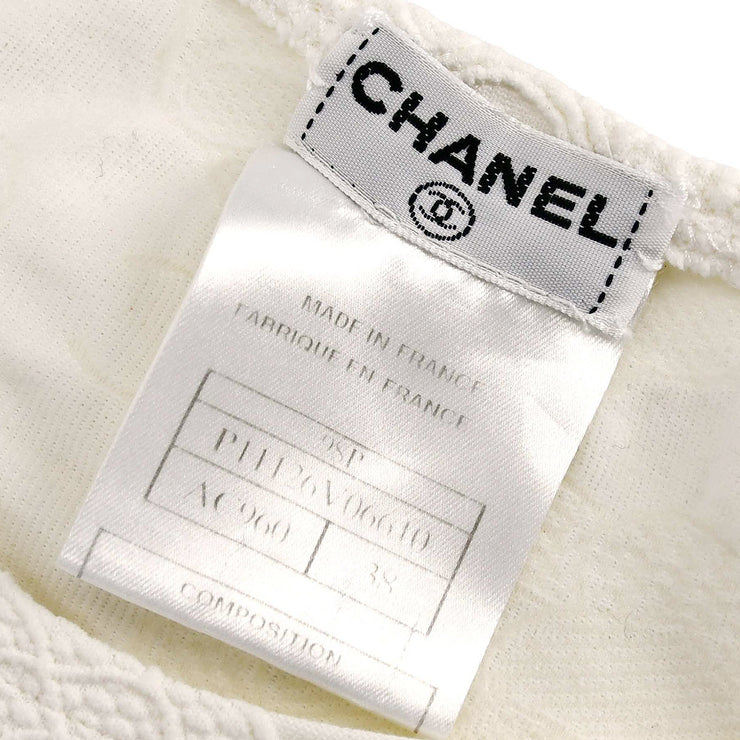 Chanel Camellia T-shirt White 98P #38