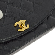 Chanel 1991-1994 Caviar Medium Diana Shoulder Bag
