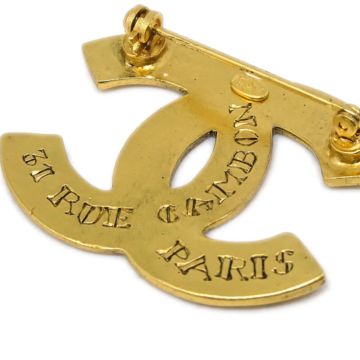 Chanel CC Brooch Pin Gold 99A