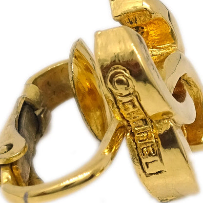 Chanel CC Earrings Clip-On Gold 233