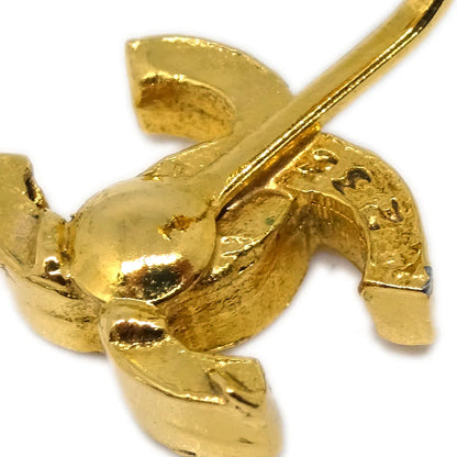 Chanel CC Earrings Clip-On Gold 233