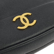 Chanel 1994-1996 Caviar Triple CC Shoulder Tote Bag