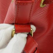 Louis Vuitton 1996 Red Epi Petite Noe Bucket Shoulder Bag M44107