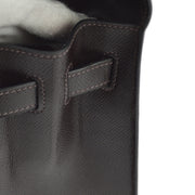 Hermes 2003 Chocolat Lisse Kelly 32 Sellier 2way Shoulder Handbag