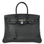 Hermes Black Epsom Birkin 35 Handbag