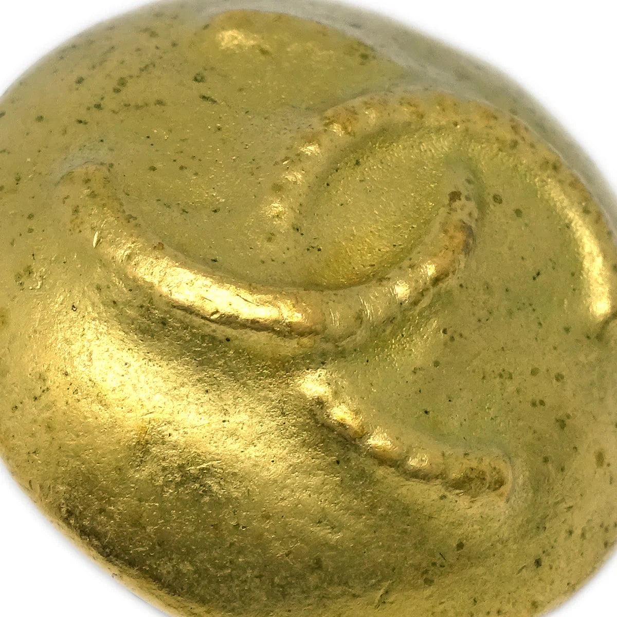 Chanel Button Earrings Clip-On Gold 95C