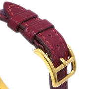 Hermes 1990 Kelly Watch Red Taurillon Clemence