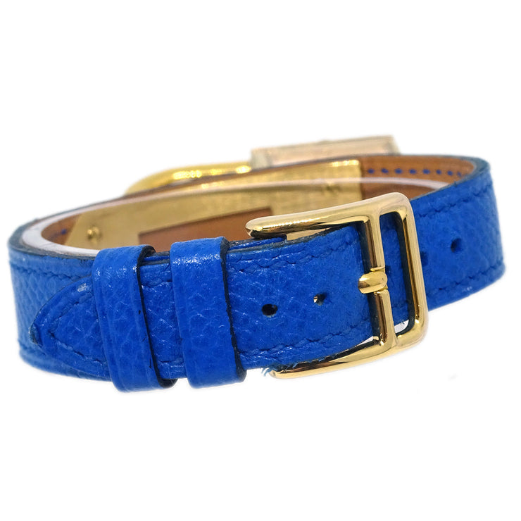 Hermes 1997 Kelly Watch Blue Courchevel