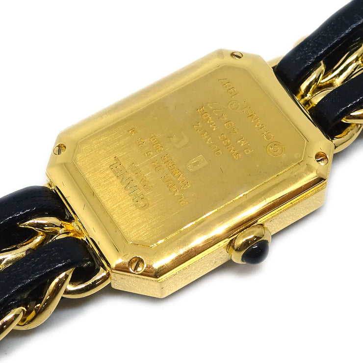 Chanel Premiere Watch Gold Black #M