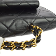 Chanel Black Lambskin Briefcase Business Handbag