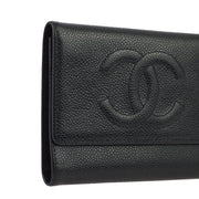 Chanel Black Caviar Wallet Purse