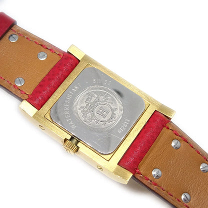 Hermes 1994 Medor Watch Red Courchevel