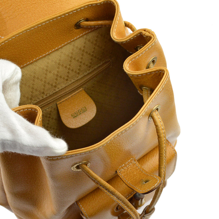 Gucci Pigskin Bamboo Backpack