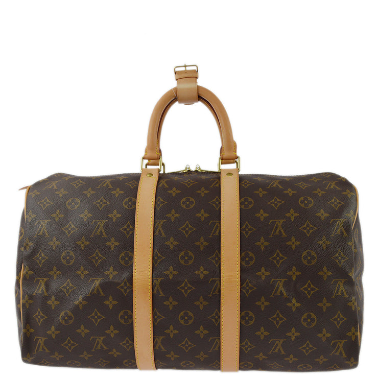 Louis Vuitton 2003 Monogram Keepall 45 Travel Duffle Handbag M41428