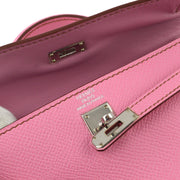 Hermes * 2011 Pink Epsom Tiny Kelly Sellier 2way Shoulder Handbag