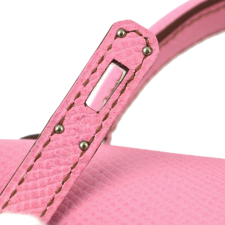 Hermes * 2011 Pink Epsom Tiny Kelly Sellier 2way Shoulder Handbag