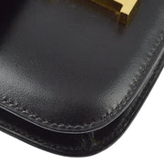 Hermes * 1992 Black Box Calf Constance Micro Shoulder Bag