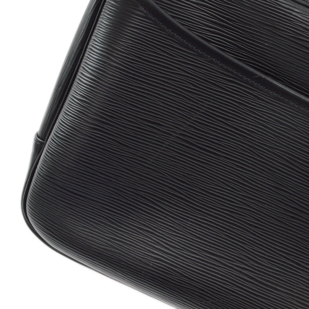 Louis Vuitton Black Epi Deauville Bowling Vanity Handbag
