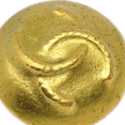 Chanel Gold Button Earrings Clip-On 95C