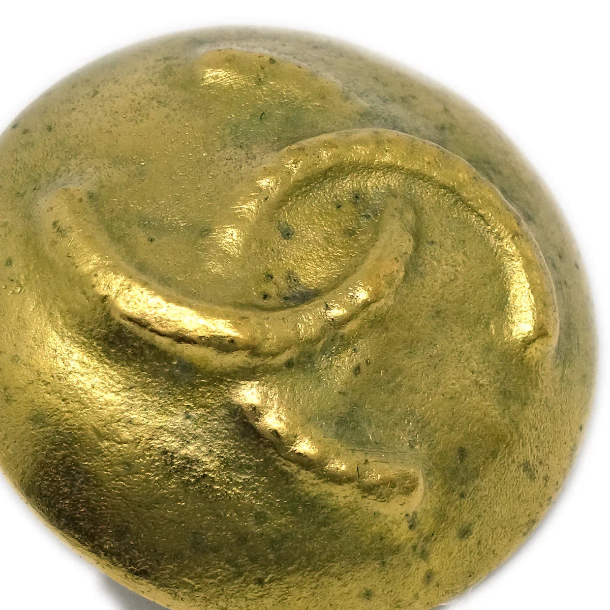 Chanel Gold Button Earrings Clip-On 95P