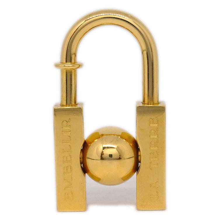 Hermes 2001 Earth Cadena Padlock Gold Small Good